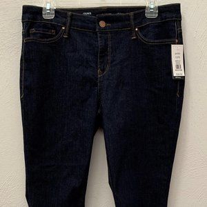 Crown & Ivy Sz 12PR Petite Darkwash Skinny Jean NWT